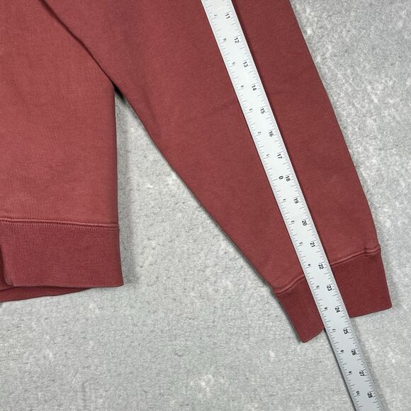 Nike Solo Swoosh Fleece Crew Sweatshirt Sweater Men’s Large Red Top Casual - Picture 7 of 13